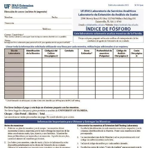 thumbnail for publication: Hoja de Información: Índice de Fósforo